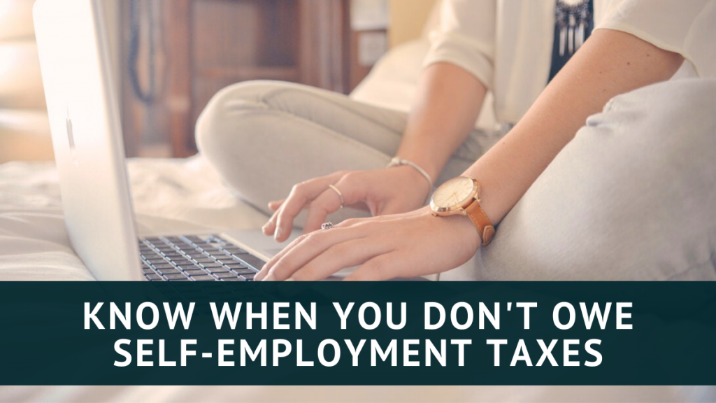 don't owe self-employment taxes Heather Ryan | RV Tax Queen |
