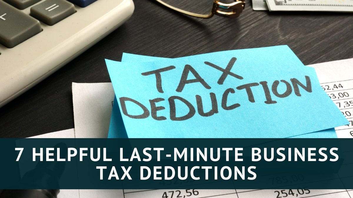 last minute business tax deduction Tax Queen