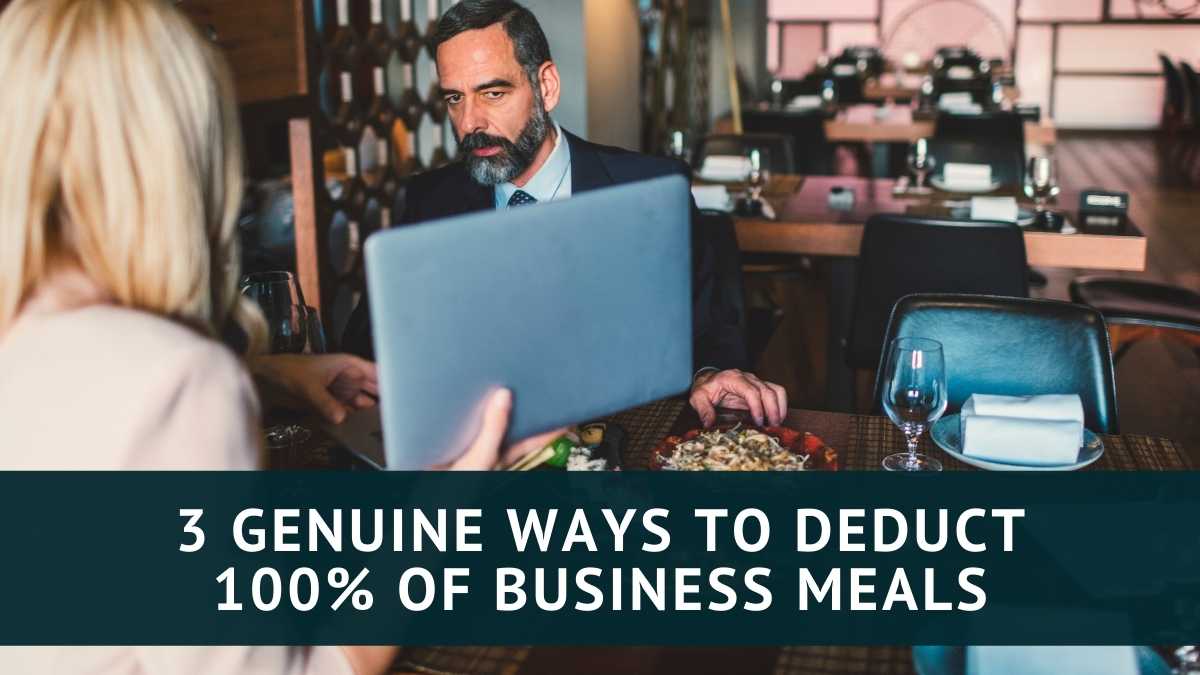 deduct 100% of business meals